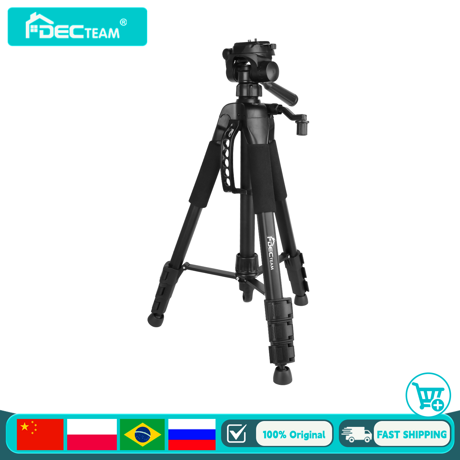 Spirit Level - Decteam 4-Section Tripod For Laser Level,Travel