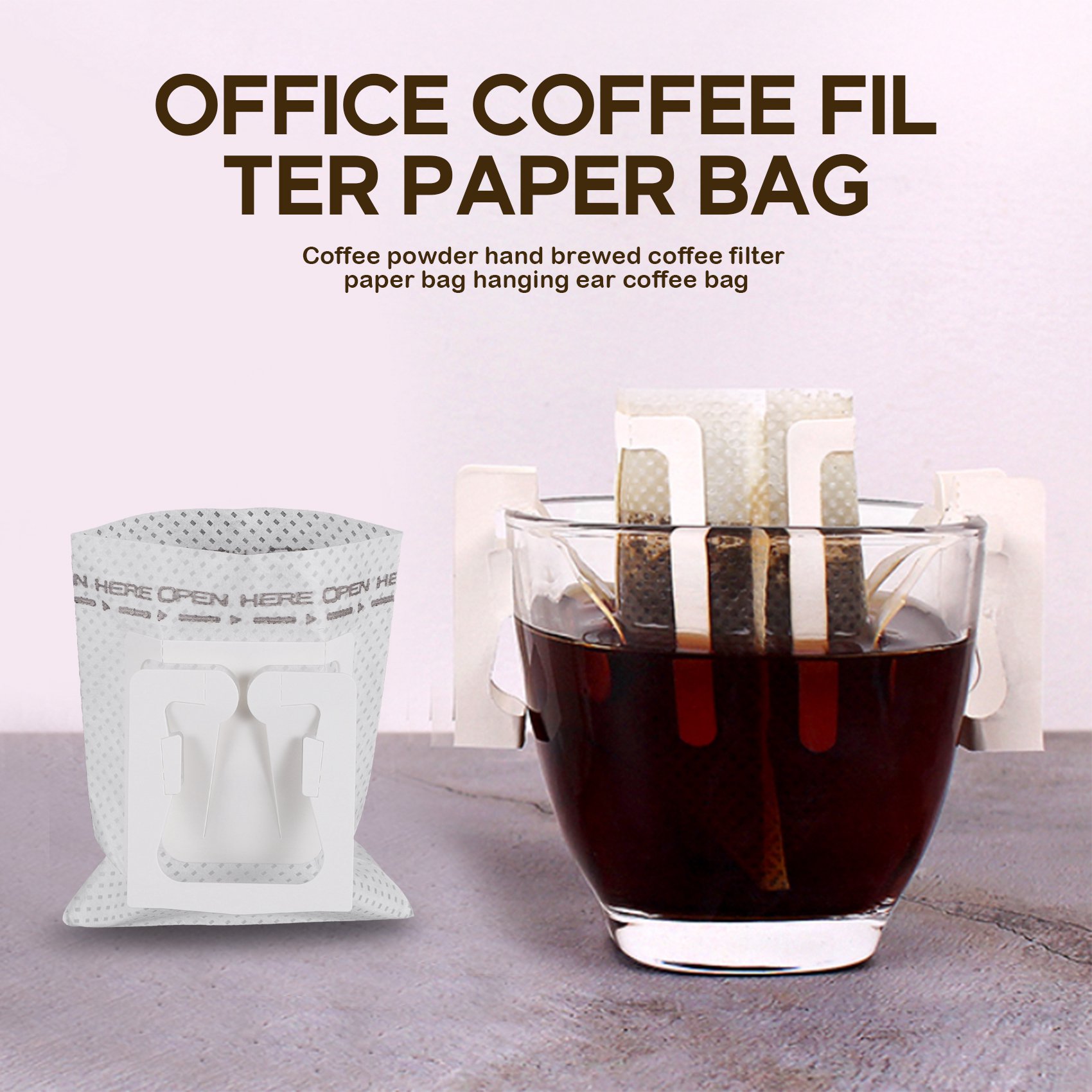 50Pcs / Pack Drip Coffee Filte - Tool Bag ulasan dan harga