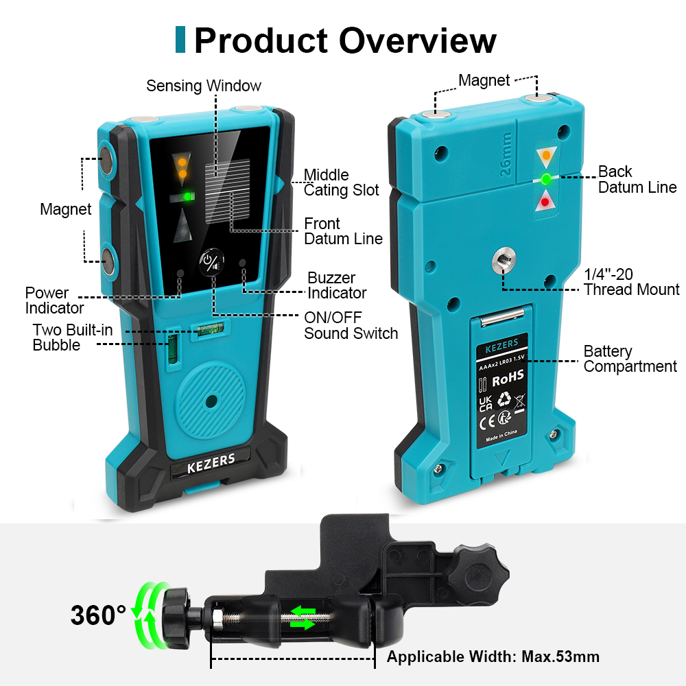 KEZERS Red Green Laser Level R - Spirit Level ulasan dan harga